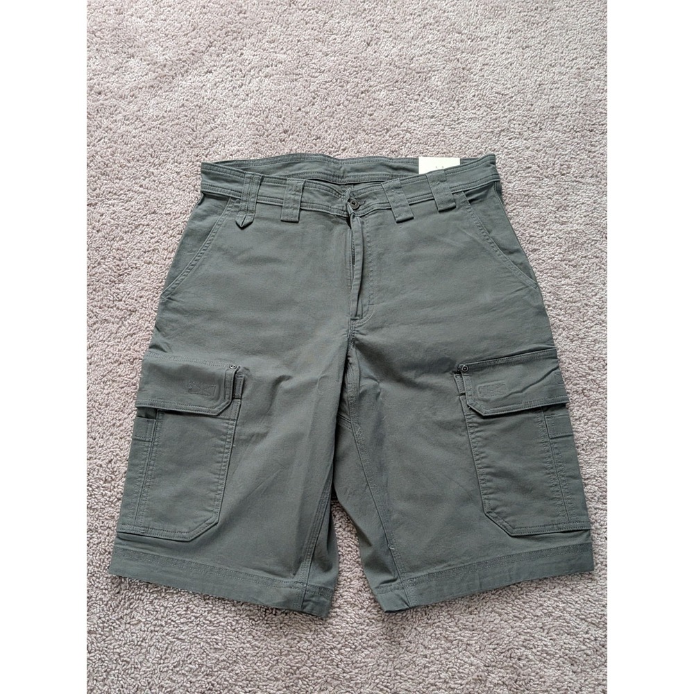 Duluth Mens Duluthflex Fire Hose Relaxed Fit 13" Cargo Shorts Size 34 Gunmetal